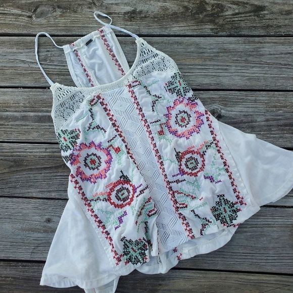 Poof Excellence Tops - HAND stitched detailed flowy top by Poof M